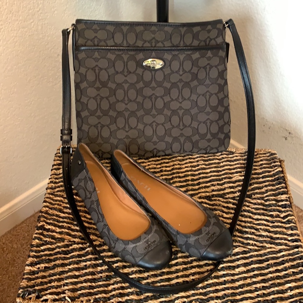Coach flats shoes & signature C crossbody purse